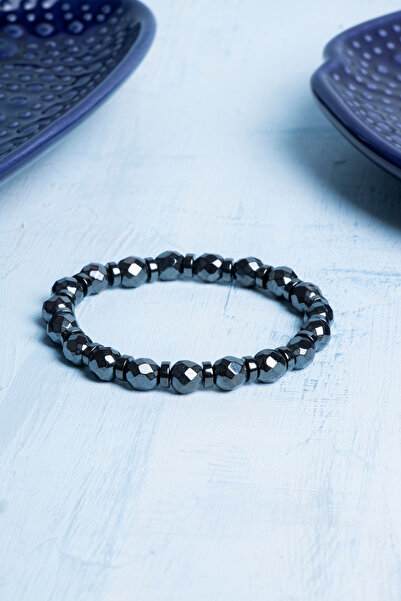 Deniz Doğal Taş Certified Hematite Natural Stone Bracelet