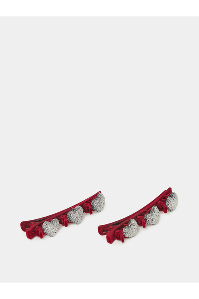 Styli Set of 2 - Heart Glitter Hair Clip