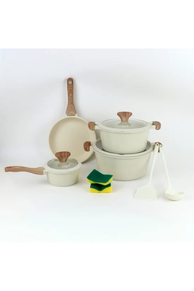 TULIN طقم أواني طهي جرانيت بتصميم مميز - 9 قطع