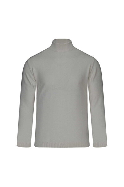 Hatemoğlu Pulover din lână Taş, croială regulară, cu guler pe gât