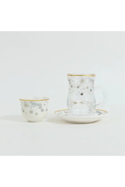 TULIN طقم فناجين شاي وقهوة من البورسلين مكون من 36 قطعة