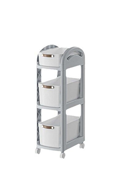 Arabest 3-Tier Rolling Utility Cart,Craft Roller with Lockable Wheels,Easy As...