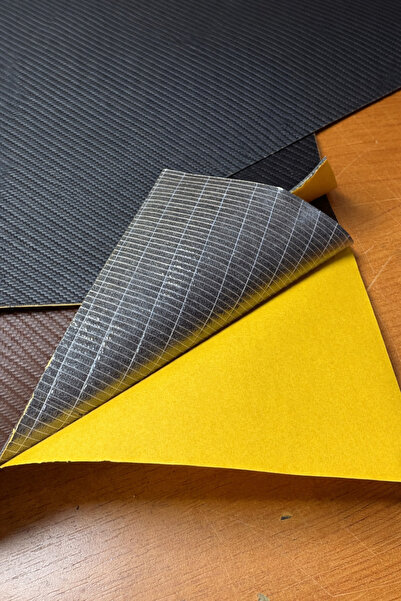 Bitacir Kendinden Yapışkanlı Karbon Görünümlü Döşemeye Uygun Suni Deri 100 X ...