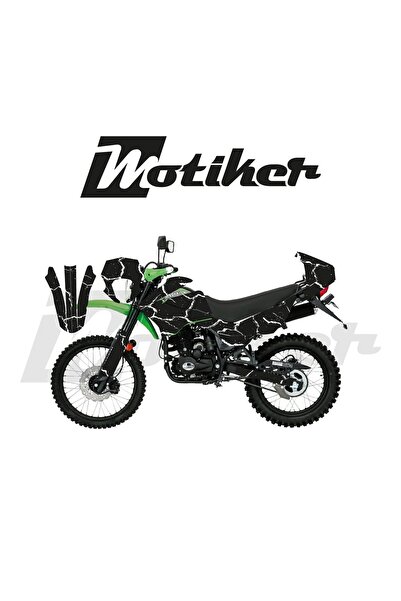 Motiker Mondial 2016-2022 Model X-Treme Max 200İ Siyah Zemin Üstüne Beyaz Şim...
