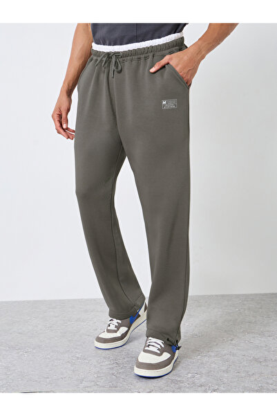 Styli Men Grey Relaxed Fit Fleece Joggers