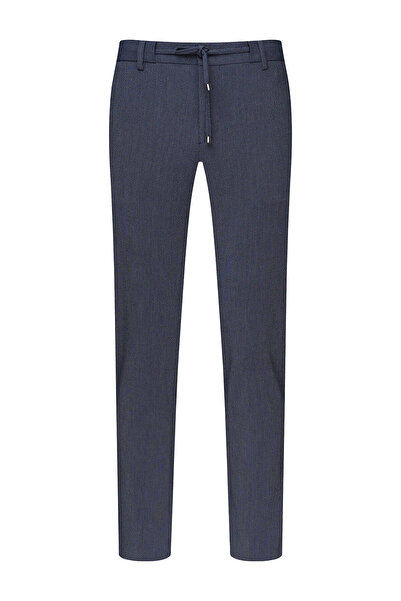 Hatemoğlu Navy Blue Relaxed Fit Side Pocket Jogger Trousers