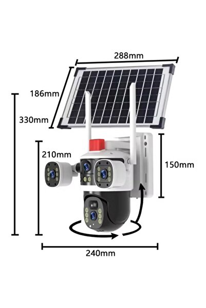 PUKON DIGI CORE Dual HD Lens Camera Outdoor Security Camera System