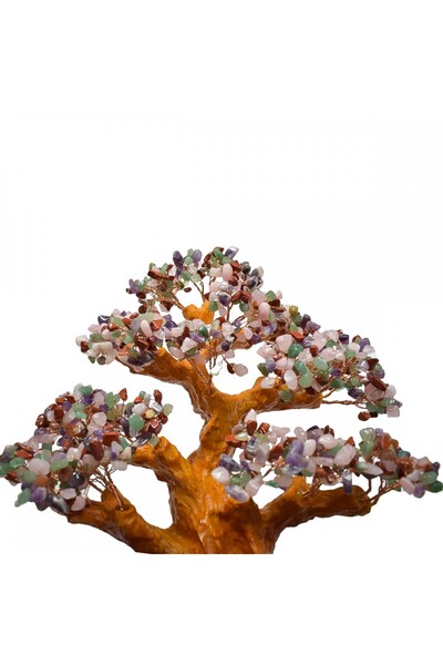 Naimeed Feng Shui Tree with Semi-Precious Stones, Ceramic Support, D4627-Mult...