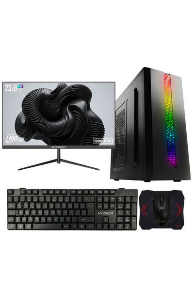 XASER Xsr1236 i3 13100F 16GB Ram 512GB SSD 2GB GT610 23.8" Monitör Ultra Perf...
