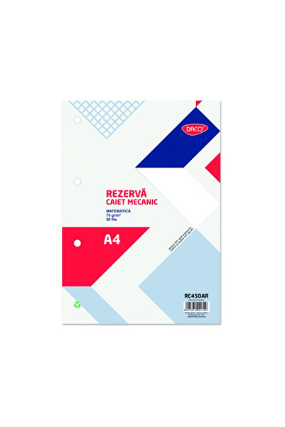 daço Mechanical notebook A4 50 sheets Mathematics
