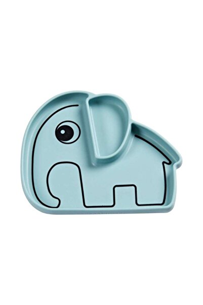 Done By Deer Elphee - Silicone Plate with Vacuum Compartments - Blue