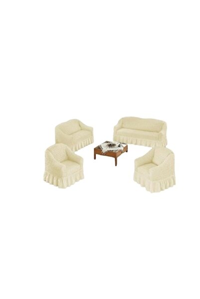 E EFRALL Set of 4 Elastic and Crepon Sofa Covers