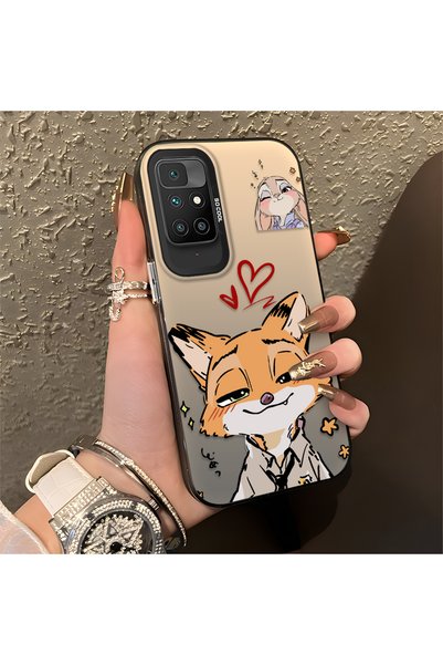 CHICASELUX حافظة مطبوعة على شكل أرنب ثعلب بتصميم قلب متوافق مع Redmi 10 2022،...