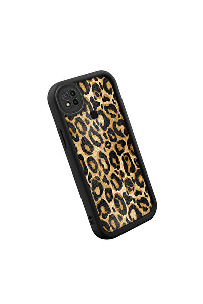 CASEVIBE Redmi 9C Uyumlu Şık Yüksek Kaliteli Leopar Desenli Telefon Kılıfı
