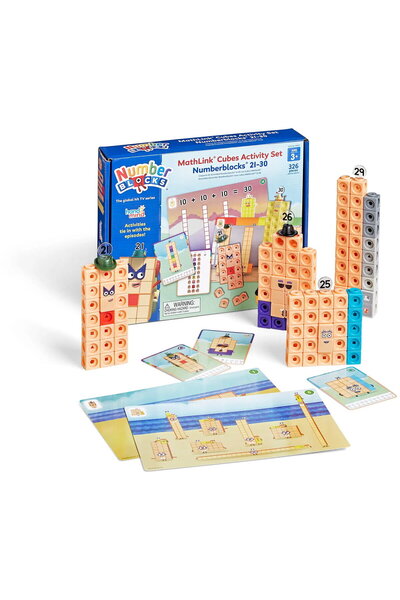 Hand2Mind Σετ δραστηριοτήτων MathLink®Cubes με αριθμητικά μπλοκ στα αγγλικά α...