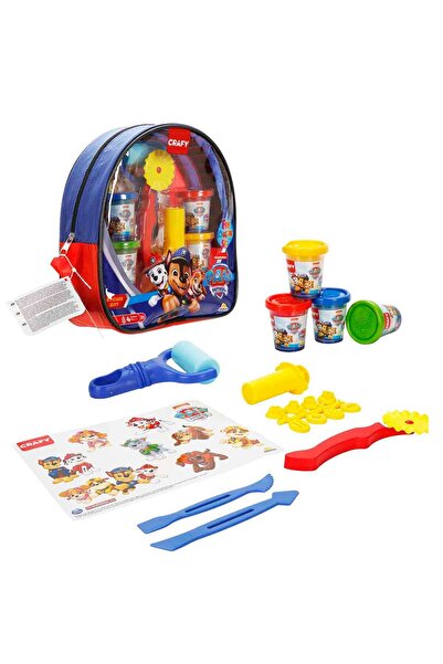 CRAFY Sırt Çantalı PAW Patrol Oyun Hamuru Seti 200 gr 18 Parça