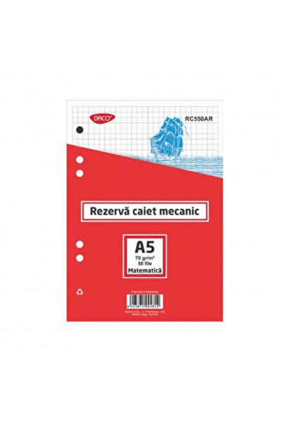 daço Mechanical notebook A5 50files Mathematics