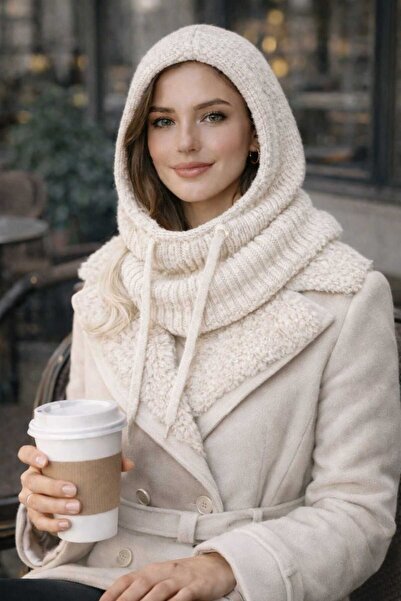 ATE ÖZGÜNEŞ TRİKO TEKSTİL KAPÜŞONLU BALACLAVA İPLİ TRİKO BERE