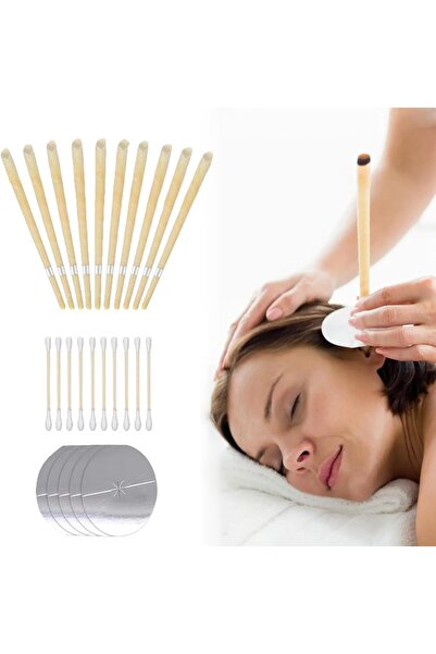 Arabest Ear Candles, 10 Pcs Natural Beeswax Ear Candles Kit, with 5 Protectiv...