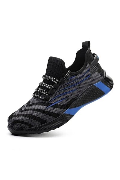 OEM LINE safety shoes, black/blue, metal toe cap