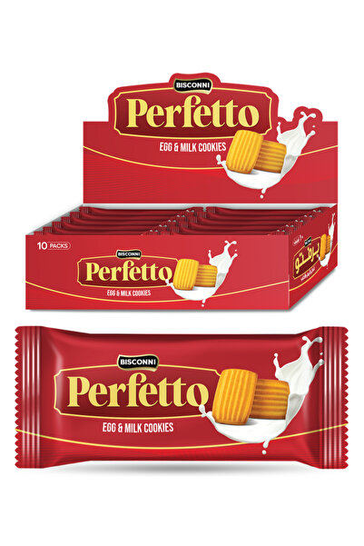 Bisconni Perfetto Egg & Milk Cookies 10 packs x 28 g x 5 box