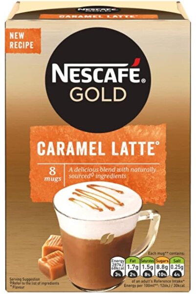 Nescafe Nescafé Gold Caramel Latte, 8 sachets, 136g