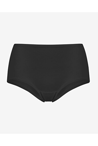 Bolero Kadın Bambu Yüksek Bel Slip Külot Ten Siyah