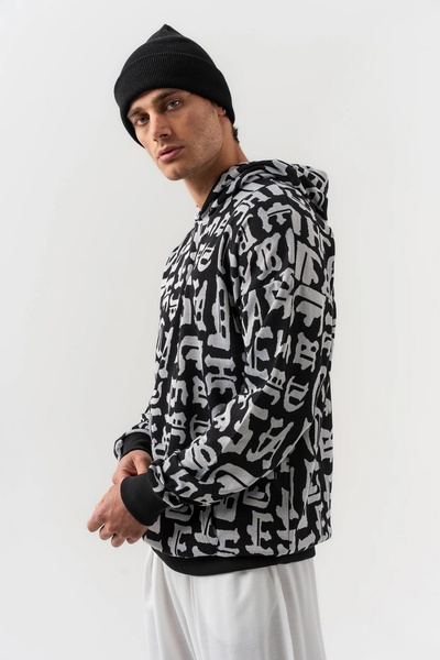 go gang own Φούτερ Αλφάβητο με κουκούλα