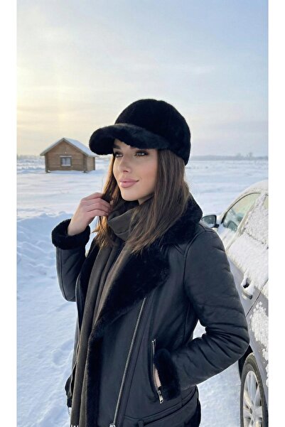 LAGRANZE Pălărie de iarnă din pluș cu formă minimalistă