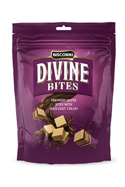 Bisconni ألواح ويفر ديفاين بريميوم مع كريمة بنكهة البندق، 104 غرام × 8 قطع