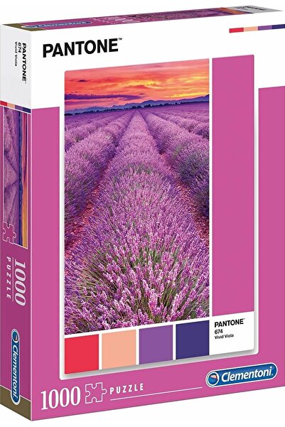 CLEMENTONI , Pantone, Vivid Viola, Puzzle, Unisex, 1000 pcs