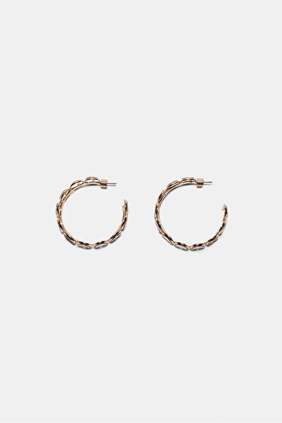 Stradivarius Mirror effect hoop earrings
