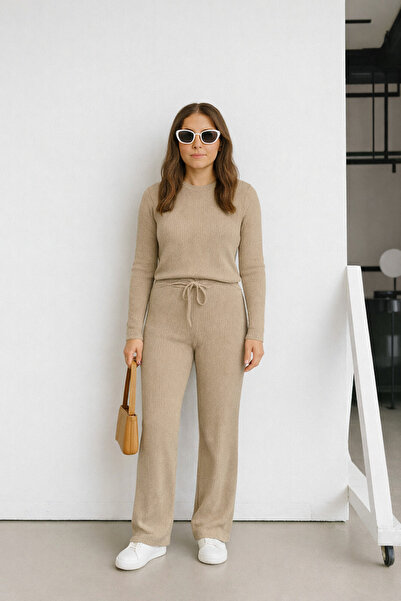 YAKAMEL Women's Ribbed Summer Thin Casual Pajama Set