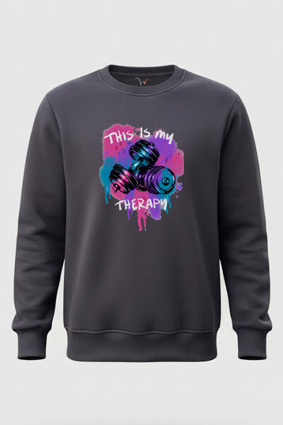 WİDİ Това е моята терапия Gym Athlete Fitness Дъмбел 100% памук Регулярна кро...