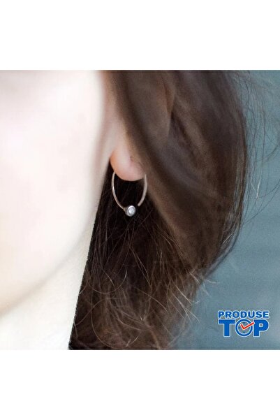 Produse.Top Elegant Round Earrings with Rhinestones in Silver Stainless Steel...