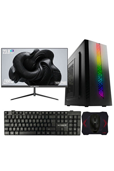 XASER Xsr1235 i3 13100F 8GB Ram 256GB SSD 2GB GT610 23.8" Monitör Ultra Perfo...