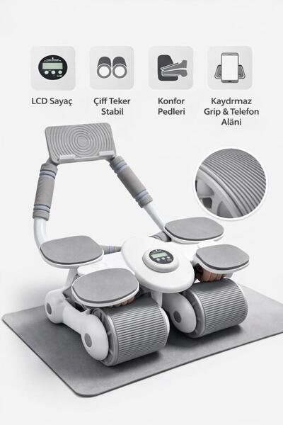 Clifton Çek Bırak - Dirsek Destekli Mekik Aleti - Karın Egzersiz Aleti 4 Teke...