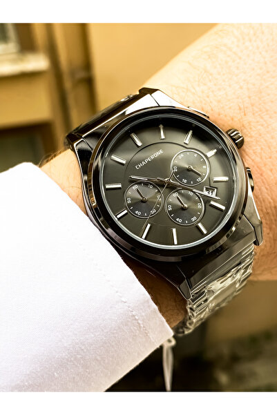 Chaperone Original C002485 Waterproof Steel Men's Wrist Watch 2 Years Warranty