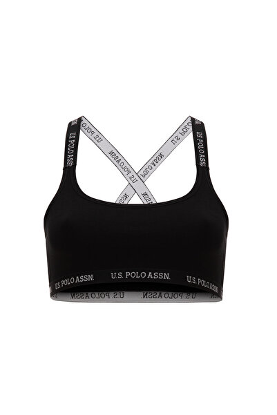 U.S. Polo Assn. Women's Black Underwear Top 50260935-Vr046