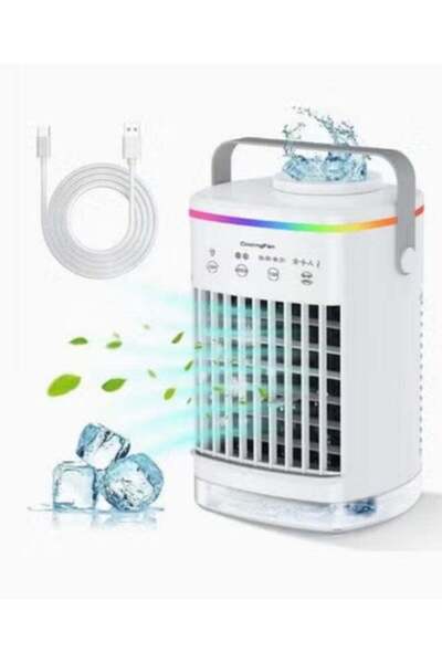 Arabest Portable USB Air Cooler & Humidifier Fan 700ml with Remote Control, 4...