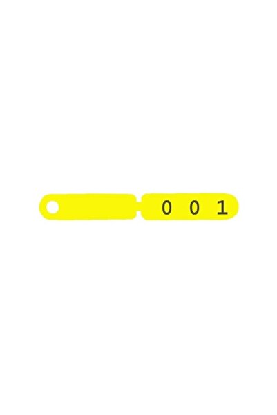 Dcm Set of 100 Yellow Tags for Sheep and Goats, 201-300