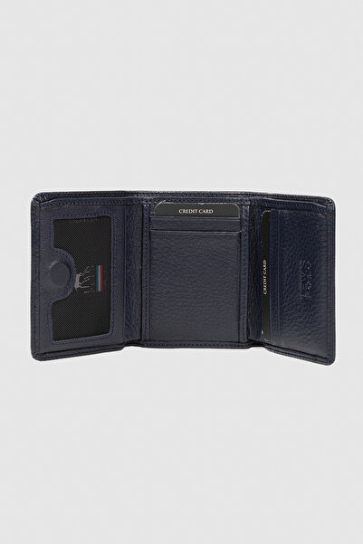 LEWİS POLO محفظة رجالية من الجلد الأصلي قابلة للطي من ميلوني، مزودة بمغناطيس ...