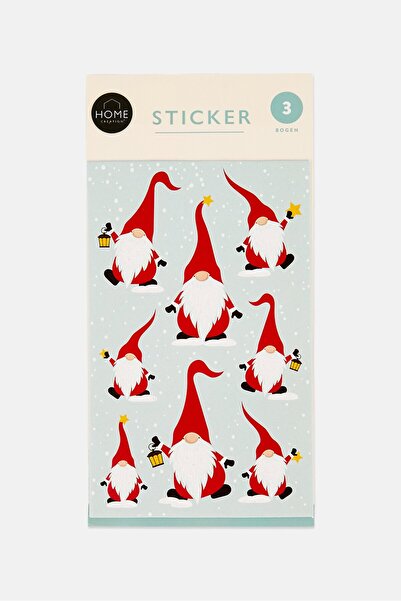 HOME CREATION 3 أوراق ملصقات عيد الميلاد، متعددة الألوان