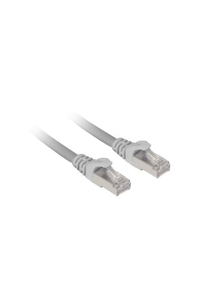 SHARKOON cablu de rețea patch SFTP, RJ-45, cu cablu brut Cat.7a (gri, 2 metri)