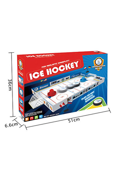 OEM Masă Air Hockey pentru copii – Joc interactiv, 2 jucători, dimensiune mare 60 cm, 3+ ani