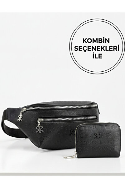 Çanta Trend حقيبة صدر رياضية نسائية من بولو أوف كولورز باللون الأسود مكونة من...