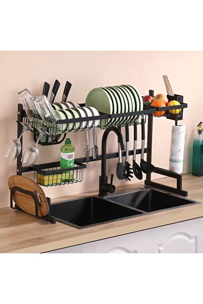 hoffmans Premium Dish Drying Rack - 85 x 32 x 52 cm, Compact Kitchen Dryer, A...
