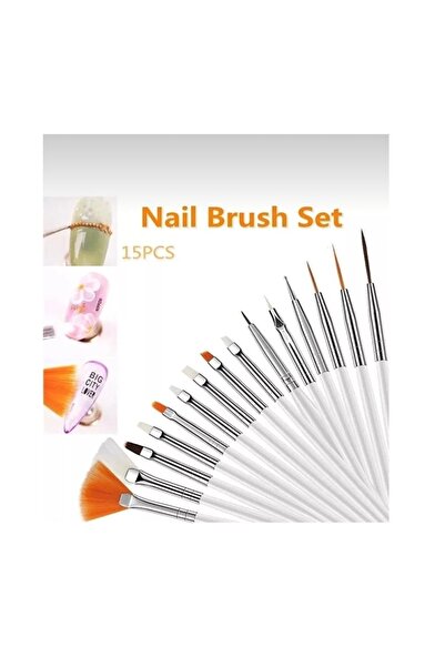 15’li Tırnak Süsleme Nail Art Fırça Seti