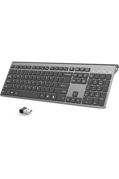 J JOYACCESS JOYACCESS Rechargeable Wireless Keyboard with Number Pad