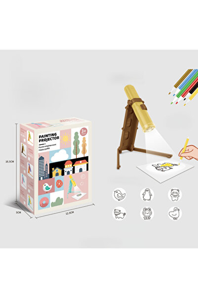OEM Proiector de desen pentru copii – Lampă de pictat cu șabloane, joc creativ educativ, 3+ ani